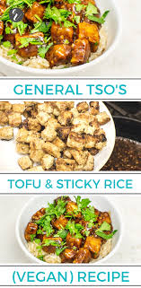 General Tso S Tofu With Instant Pot Sticky Brown Rice Recipe For Meatless Monday Vegan Instant Pot Recipes Recipes Tofu Recipes Vegan