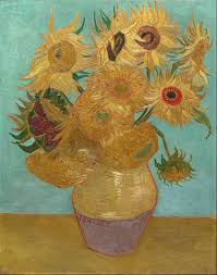 Vase with Twelve Sunflowers