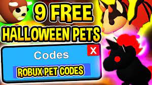 Maybe you would like to learn more about one of these? Robux Adopt Me Codes 2019 Free Halloween Pets Halloween Update Roblox Youtube