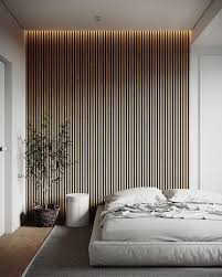 A fresh coat of white paint, says bee heinemann, an interior design expert and marketing director of vänt wall panels. Wood Slat Trend Contemporary Bedroom Design Bedroom Interior Bedroom Design