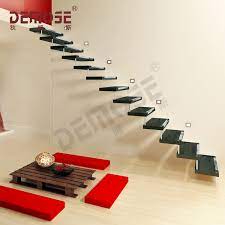 Residential Steel Floating Staircase Kit Interior Steel Floating Stairs Buy Floating Staircase Kit Floating Stairs Interior Steel Stairs Product On Alibaba Com