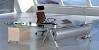 Black Glass Office Desk