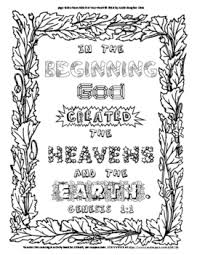 Days of creation coloring pages ministry to children. Genesis 1 1 Coloring Page And Word Puzzles By Annie Lima Tpt