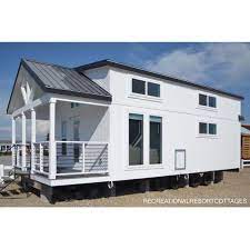 Recreational Resort Cottages On Instagram Cardinal 1 Bed 1 Bath 399 Sq Foot Rv Park Model Tiny Farmhouse W Tiny Beach House Tiny Farmhouse Park Model Homes