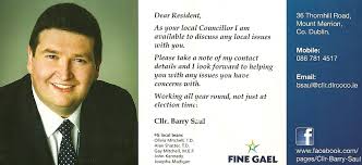 Canvass Card from Barry Saul
