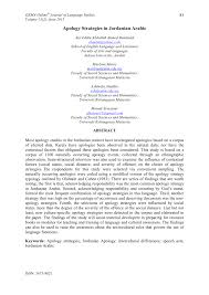 Contextual translation of menghadapi kekangan masa into english. Pdf Apology Strategies In Jordanian Arabic