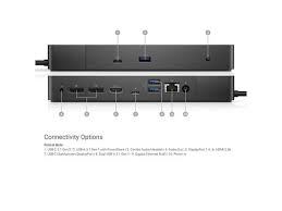 dell wd19 180w docking station 130w power delivery usb c hdmi dual displayport black