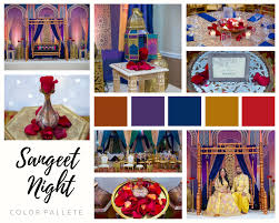 An Indian Sangeet Color Palette Style Board The Perfect Decor For An Pre Wedding Event Event Decor Colour Pallete Decor