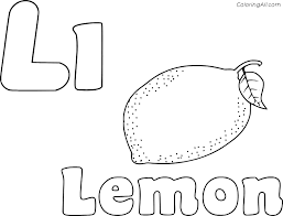 Select from 35428 printable coloring pages of cartoons, animals, nature, bible and many more. Letter L Is For Lemon Coloring Page Coloringall