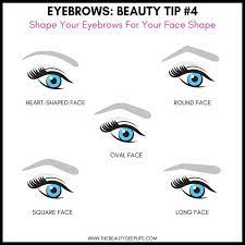 How To Shape Eyebrows For Different Face Shapes Tip 4 From List Of Top Beauty Tips For Shaping Eyebrows For Face Shape Eyebrow Shaping Face Shapes