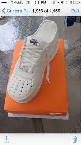 Air Force 1 Nike Shoe And Box Cake Shoe Cakes Themed Cakes Shoe Cake