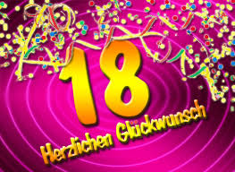 Glückwünsche Zum 18 Geburtstag
