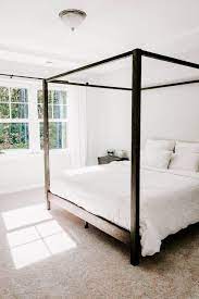 Are you looking to build to build your own frame for your king size bed? Diy Canopy Bed Crafted By The Hunts