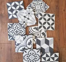 Black And White Bathroom Floor Tiles Uk Encaustictiles Patchwork Blackandwhite J Patchwork Tiles Encaustic Tile Black Bathroom Floor Tiles