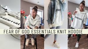 Check spelling or type a new query. Fear Of God Essentials Knit Hoodie 2021 Cream Sizing Where To Buy How To Style Men Women Youtube