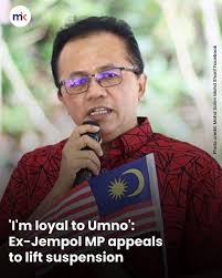 A former Umno MP has expressed hope that his loyalty shown since being hit  with a six-year suspension will result in the party's supreme council, set  to meet tonight, deciding to reinstate