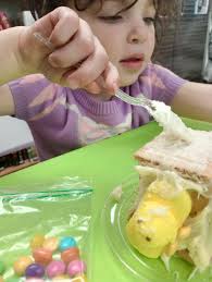 Adorable peep homes made by children