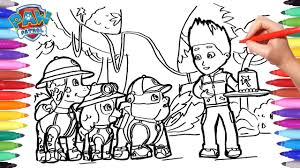Click the paw patrol ryder coloring pages to view printable version or color it online (compatible with ipad and android tablets). Paw Patrol Jungle Ubble Skye Marshall And Ryder Coloring Pages Paw Patrol Coloring Pages For Kids Youtube