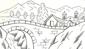 Mewarnai gambar pemandangan khas indonesia alamendah s blog. 15 Contoh Gambar Sketsa Pemandangan Alam Broonet