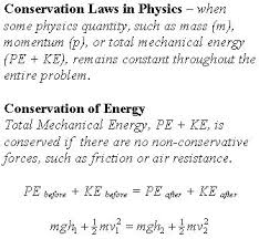 In Physics The Law Of Conservation Of Energy States That The Total Energy Of An Isolated System Cannot Change It Is Said To Be Cons Physics Energy Work Energy