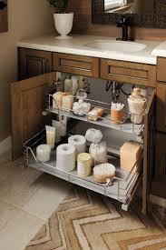 The wall behind the cabinet was also painted, and the cabinets were installed and modified for the bathroom plumbing. Vanity Sink Base Cabinet Kitchen Craft Cabinetry