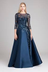 This 3 4 Sleeve Silver Gown With Silk Gazar Fabric And A Sequin Overlay Will Mother Of The Bride Gown Mother Of The Bride Dresses Long Mother Of Groom Dresses