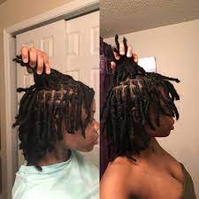 3 Month Difference Went 2 Months W O A Retwist Ig Allanteamour Shortlocs Locs Locstyles Thi Short Locs Hairstyles Locs Hairstyles Natural Hair Styles