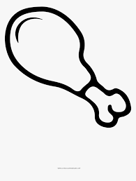 Get this free thanksgiving coloring page and many more from primarygames. Chicken Leg Coloring Page Hd Png Download Kindpng