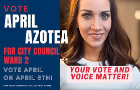 April Azotea For 2nd Ward