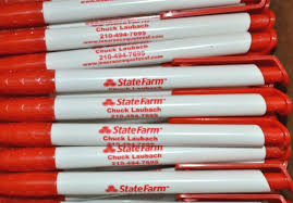 Statefarm Custom Imprinted Pens By Big Star Branding We Have Been Locally Owned And Operated In San Antonio Texas F Custom Pens Custom Tshirts Discount Mugs