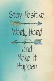 Stay Positive Work Hard And Make It Happen Motivational And Inspirational Sign Home Decor S2040 Me Positive Quotes Work Quotes Inspirational Quotes