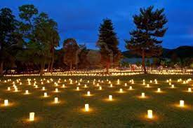 Lanterns During The Obon Festival Of Light In Japan Japanese Garden Japan Festival Lights