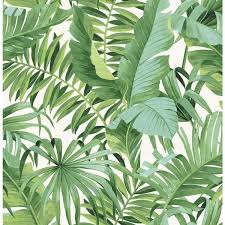 Nuwallpaper Maui Vinyl Strippable Roll Covers 30 75 Sq Ft Nu2906 The Home Depot In 2020 Palm Trees Wallpaper Palm Leaf Wallpaper Palm Wallpaper