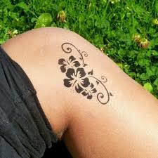 Tatouage Fleur Hibiscus Polynesien Tatuajes Tatoo Dibujos