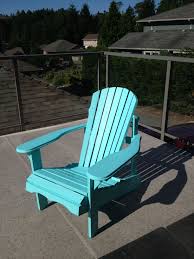 Old Adirondack Chair Restyled By Moi With A New Lick Of Paint Benjamin Moore Tropicana Cabana Adirondack Chair Outdoor Chairs Chair