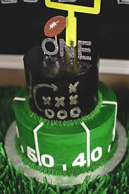 Football Birthday Cakes For 11 Year Old Boy Ready Set Party Big G Turns 1 Football Party Project Nursery Football First Birthday Boy Birthday Cake Football Birthday Cake