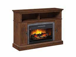 An 18 wide electric fireplace insert included with remote control and on/off control, 3 changeable flame colors, temperature control, timer setting, and dimmer. Whalen Shelby 48 Medium Cherry Electric Fireplace Entertainment Center Whalen