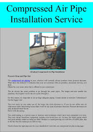 Compressed Air Pipe Installation Service