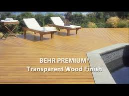 Creates a durable film that resists cracking and peeling and hides imperfections. Behr Premium Transparent Weatherproofing All In One Wood Finish Youtube