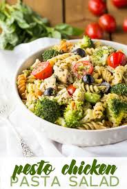 Pesto Chicken Pasta Salad Recipe Pesto Chicken Pasta Pasta Salad Chicken Pasta Salad