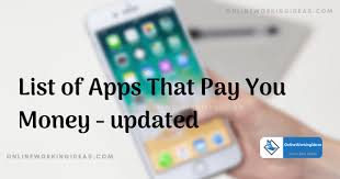 Check spelling or type a new query. List Of Apps That Pay You Money Updated To 2020