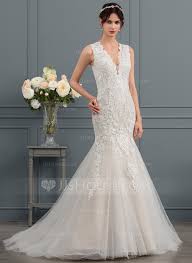 Choose from a broad selection of simple, traditional or designer trumpet wedding gown. Trumpet Mermaid V Neck Court Train Tulle Wedding Dress 002145311 Jj S House