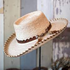 140 00 Sombra Dark Straw Hat With Brown Leather Detailing 4 Leather Wrapped Brim Hand Tooled Hat Band With Tas Cowgirl Hats Unique Hats Cowboy Hats