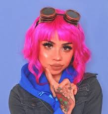 Hair Color Head Pink Wigs Costume Pink Hair Ramona Flowers