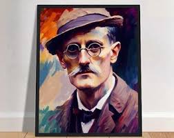 James Joyce letterpress bedankkaart (Finnegans Wake)