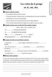 Exercices de conjugaison par temps. Exercice Conjugaison Etude De La Langue 5eme Primaire