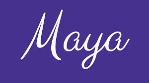 Maybe that's why i'm attracted to professional fonts that look like handwriting. Learn How To Sign The Name Maya Stylishly In Cursive Writing Youtube