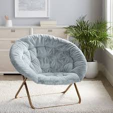 Recycled Blend Faux Fur Quarry Hang A Round Chair In 2020 Round Chair Small Chair For Bedroom Comfy Chairs