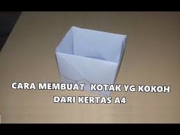Check spelling or type a new query. Cara Membuat Kotak Yang Kokoh Dari Kertas A4 Youtube