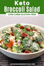 Easy Broccoli Salad With Bacon Keto And Low Carb Looking For A Great Dish To Take To Your Next Barbe In 2020 Easy Broccoli Salad Low Carb Salad Healthy Dinner Salads